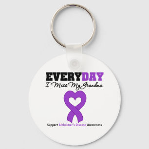 Alzheimer's Disease Every Day I Miss My Grandma Keychain