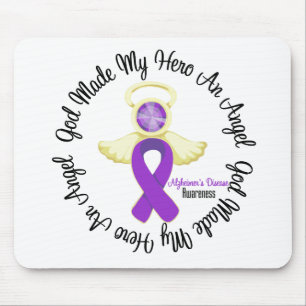 Alzheimers Disease God Made My Hero An Angel Mouse Pad