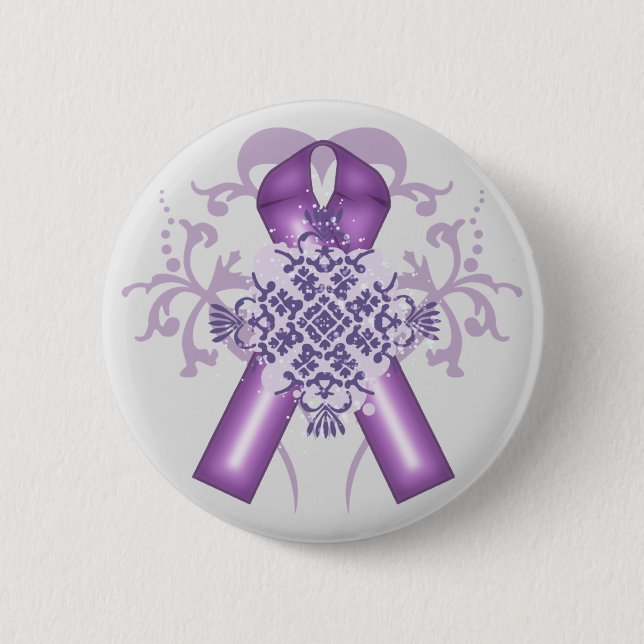 Alzheimer's Disease & Pancreatic Cancer Months 2 Inch Round Button (Front)