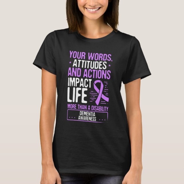 Alzheimers Month Day Warrior Survivor Disease T-Shirt (Front)