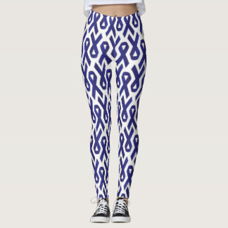 Alzheimer's Purple Ribbon Leggings