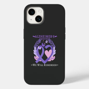 Alzheimer's Ribbon Fight Dementia Awareness iPhone 14 Case