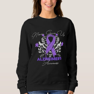 Alzheimer's Ribbon Fight Dementia Awareness Sweatshirt