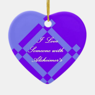 Alzheimer's Scandinavian Heart Ornament