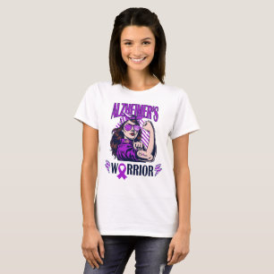 Alzheimer's Warrior Believe and Fight T-Shirt