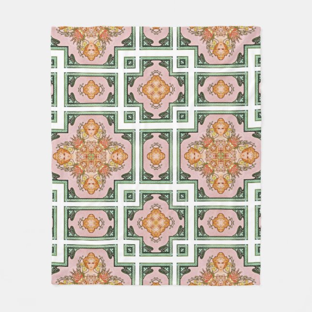 AM40 Pattern 20151113233937 Fleece Blanket (Front)