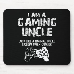 Am A Gaming Uncle Funny Video Gamer Cute Video Gam Mouse Pad
