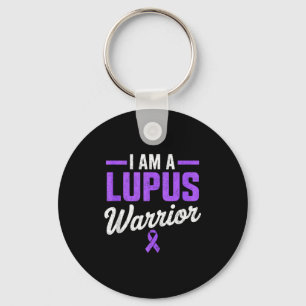 Am a lupus warrior fighter survivor sle awareness keychain