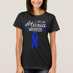 Am An Ataxia Warrior Blue Ribbon Awareness T-Shirt