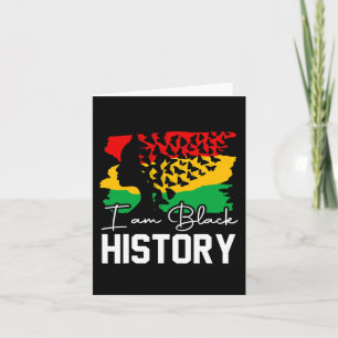 Am Black History Month African American For Girls Card