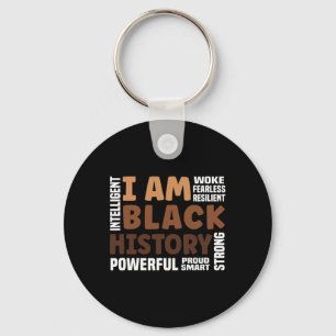 Am Black History Strong-proud Black History Month Keychain