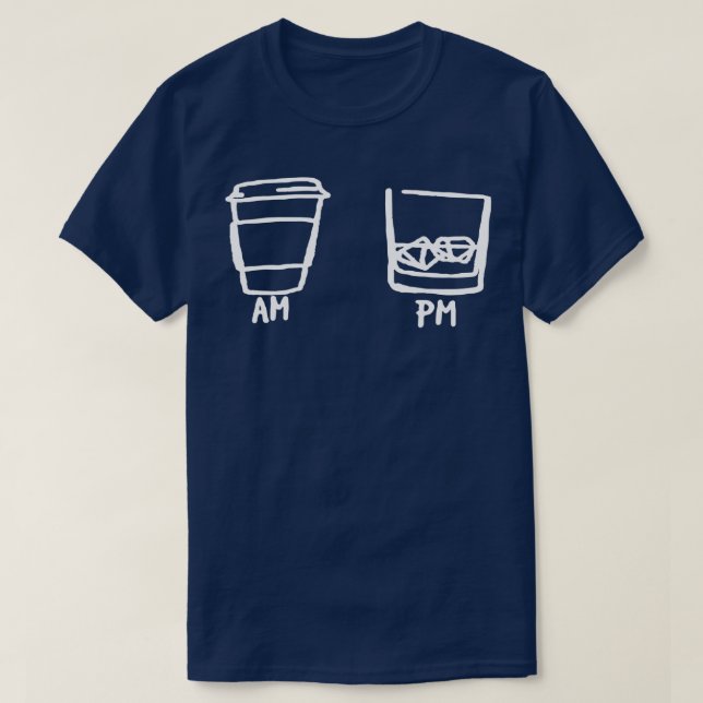 AM Coffee PM Win  - 39  T-Shirt (Design Front)