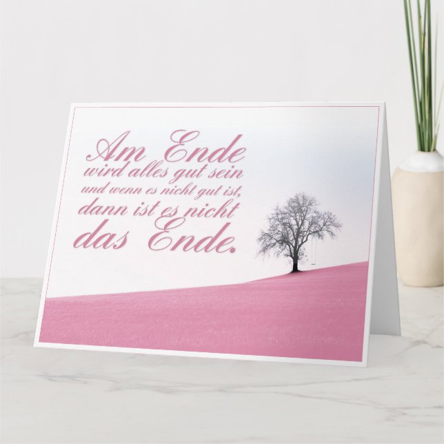 Am Ende wird alles gut sein Card (Front)