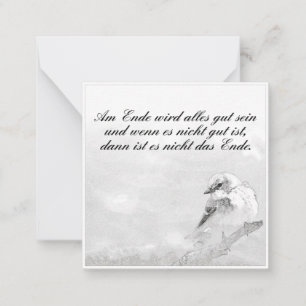 Am Ende wird alles gut sein Card