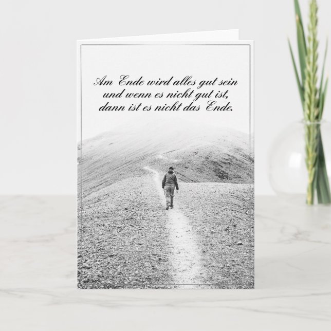 Am Ende wird alles gut sein Card (Front)