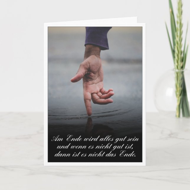 Am Ende wird alles gut sein Card (Front)