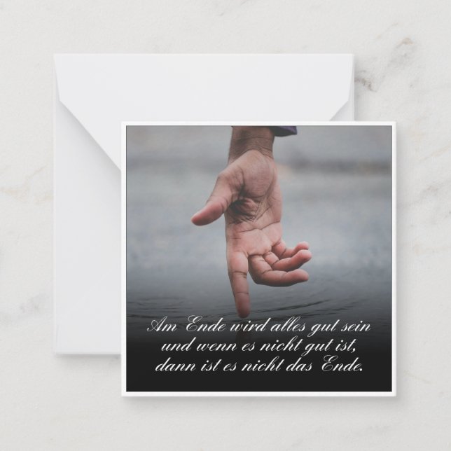 Am Ende wird alles gut sein Card (Front)