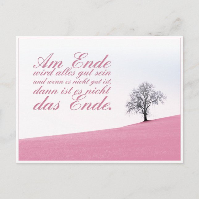 Am Ende wird alles gut sein Holiday Postcard (Front)