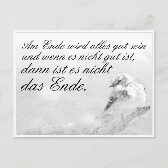 Am Ende wird alles gut sein Holiday Postcard (Front)