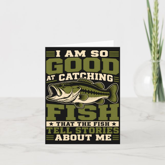 Am good at catching fish that the fish tell card (Front)