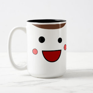 Am I Approachable / Unapproachable Chibi Smilie  Two-Tone Coffee Mug