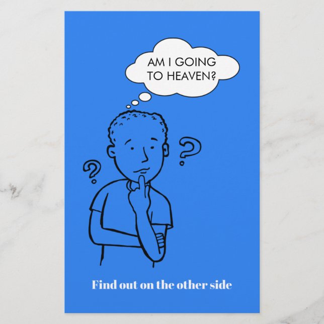 Am I Going To Heaven Quiz Bible Tract Flyer (Front)