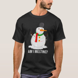 Am I Melting  Snowman Melting In Spring Spring T-Shirt