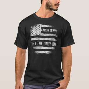 Am I The Only One Aaron Lewis Flag USA Lovers Vint T-Shirt