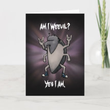Am I Weevil Heavy Metal Blank Inside Card