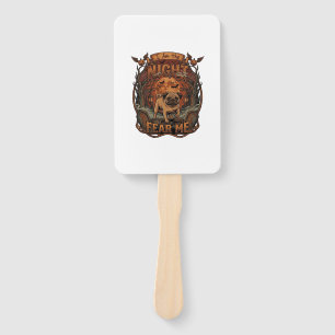 Am Night Fear Me Pug Halloween Moon_1 Hand Fan