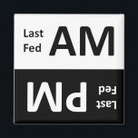 AM/PM Pet Feeding Reminder Magnet<br><div class="desc">Did anyone feed Fido last night? How about this morning? This magnet helps you keep track in your busy multi-master household. Just keep this magnet near his food bowl on the side of the fridge and flip it after each feeding... Fido will never go hungry or eat a double meal...</div>