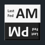 AM/PM Pet Feeding Reminder Magnet<br><div class="desc">Did anyone feed Fido last night? How about this morning? This magnet helps you keep track in your busy multi-master household. Just keep this magnet near his food bowl on the side of the fridge and flip it after each feeding... Fido will never go hungry or eat a double meal...</div>