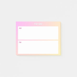 AM PM Sticky Note Planner – Minimal Daily Focus Pa