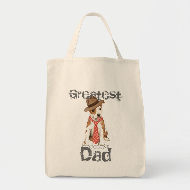 Am Staff Dad Tote Bag (Front)