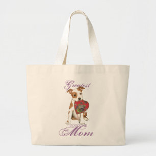 Am Staff Heart Mom Large Tote Bag
