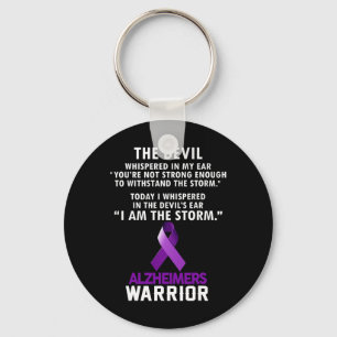 Am The Storm Alzheimerheimer Warrior  Keychain