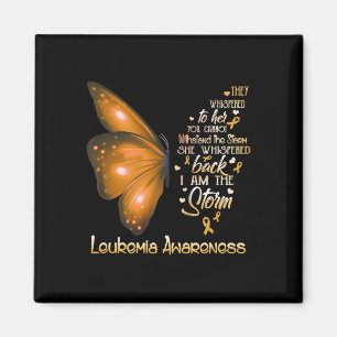 Am The Storm Leukaemia Awareness Butterfly Magnet