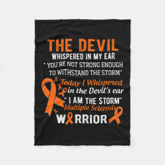 Am The Storm Multiple Sclerosis Warrior  Fleece Blanket