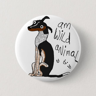 Am Wild Animal 2 Inch Round Button