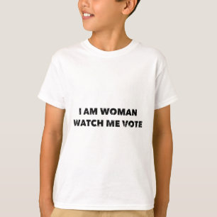 Am Woman Watch Me Vote Vintage Distressed T-Shirt