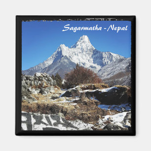Ama Dablam & Mani Stone, Sagarmatha - Nepal Magnet