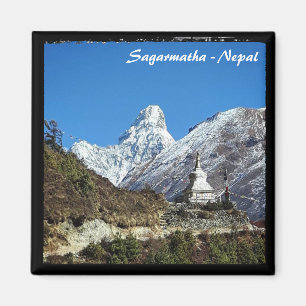 Ama Dablam & Stupa, Sagarmatha - Nepal Magnet
