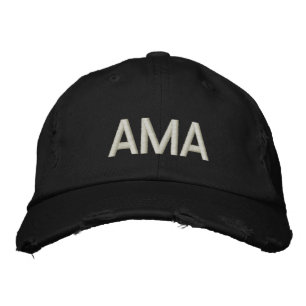 AMA (INITIALS) EMBROIDERED CUSTOMIZE HAT