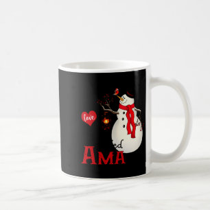 Ama Snowman Xmas Happy Family New Snowman Merry Ch Coffee Mug