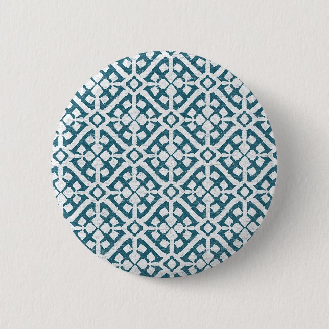 Amadora Blue Pattern 2 Inch Round Button (Front)