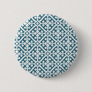 Amadora Blue Pattern 2 Inch Round Button