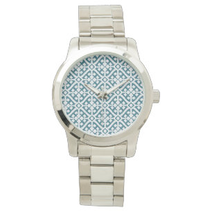 Amadora Blue Pattern Watch