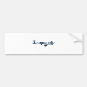 Amagansett New York Classic Design Bumper Sticker