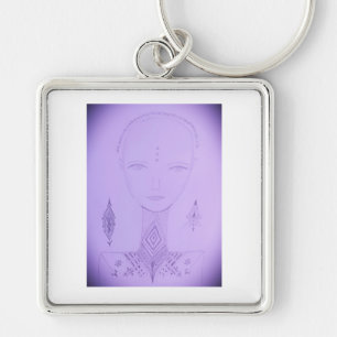 Amal Unique Colorful Portrait Keychain
