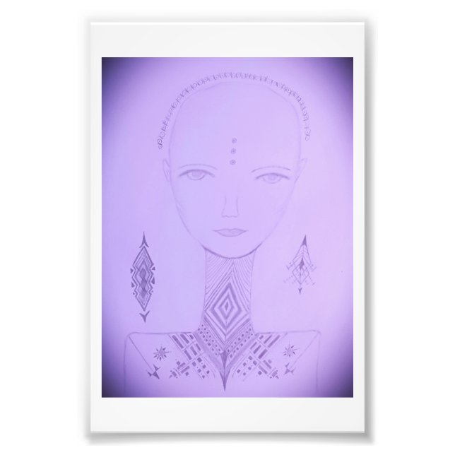 Amal Unique Colourful Portrait Photo Print (Front)